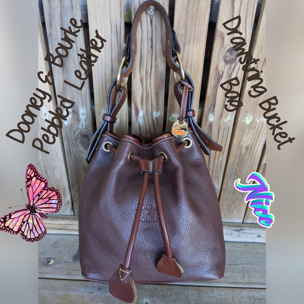 Dooney & Bourke Pebbled Leather VTG. Bucket Bag